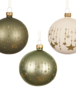 Boule de Noël en verre Etoile