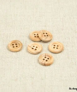 Bouton Olivier gros bourrelet 4 trous 15 mm