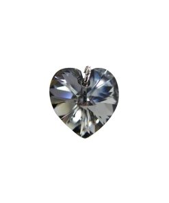 Coeur cristal gris gm