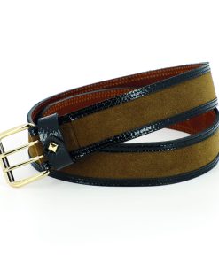 La Guiard velours gansee Tobacco vernis noir – Herbert Frère et Soeur