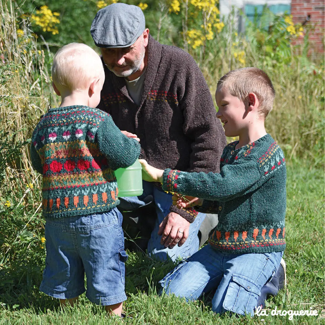 Fiche du cardigan enfant “arrosons le potager” | Patron tricot à télécharger – Bild 5