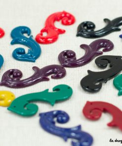 Perle Fontaine Trevi volute en “S”  | Fabriqué en UE – Perle 50 x 23 mm