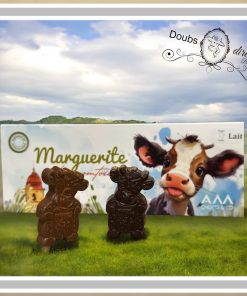 Marguerite la Vache Comtoise ou la Mombéliarde en chocolat