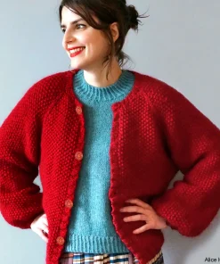 La veste “Sophie B.” d’Alice Hammer | Kit à tricoter