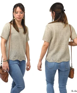Le tee-shirt femme “Hossegor” | Kit à tricoter