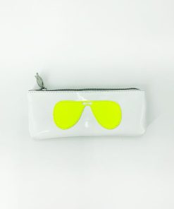 Trousse Blanche, lunette jeune fluo