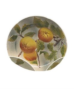 Assiette pomme barbotine