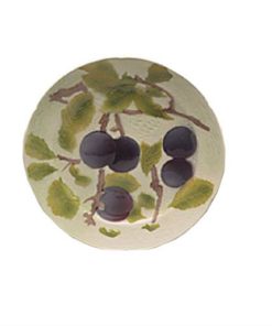 Plum dessert plate