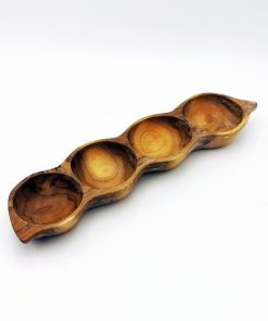 Plat apéritif en forme de haricot