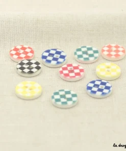 Bouton Jeu de dames arty 20 mm