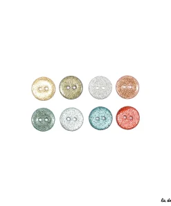 Bouton Sable brillant 15 mm