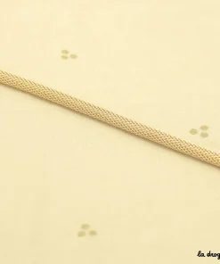 Chaîne tubulaire dorée | Chaîne largeur 5 mm