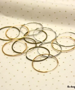 Créole ronde oreilles percées | Apprêt 32 mm