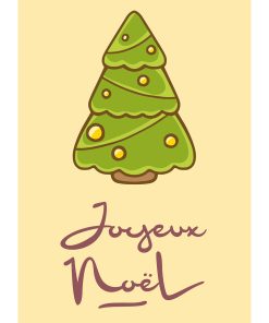Sapin en Lumière – Affiche Noël – Poster Joyeux Noël