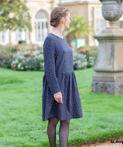 Robe Rue Pastourelle Soirée fleurie | Kit à coudre