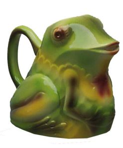 Barbotine frog pitcher