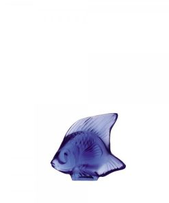 Poisson bleu saphir lalique