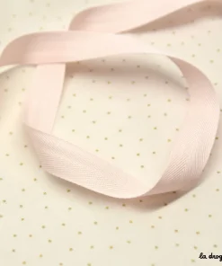 Ruban Sergé de coton – Pastel rose | Ruban – largeur 15 mm