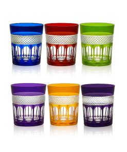 6 crystal tumblers mireille