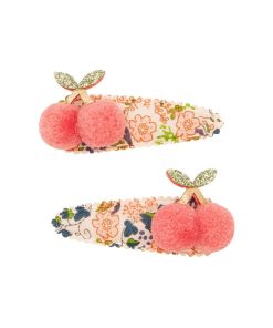 Haarspangen *Pom Pom Cherries*, 2er Set